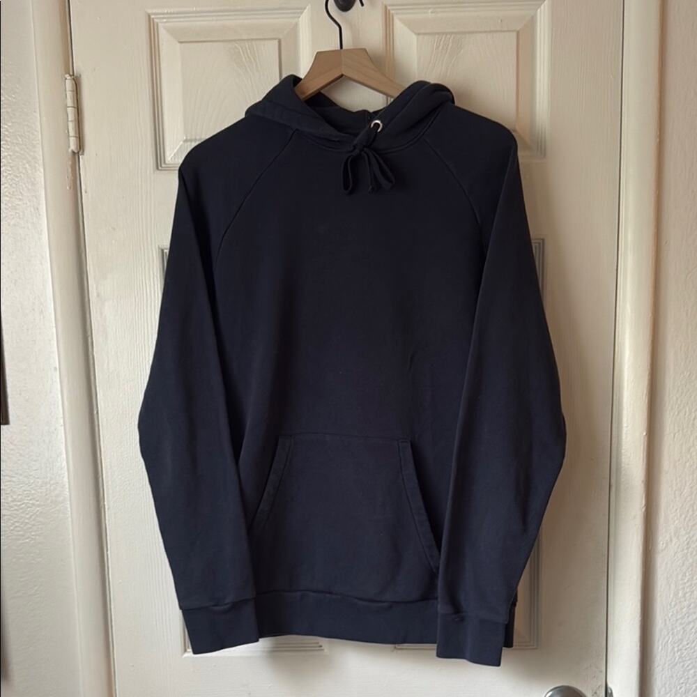 A Day's March Men's Cotton Hoodie Navy Blue size large